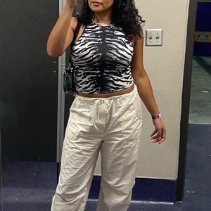 SHEIN B&W Tiger Tank Top